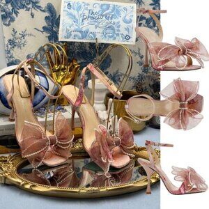 🆕 BETSEY JOHNSON 🧿 NWOB Fawn Slingback Sandal, Pink Floral - Sz US 7.5